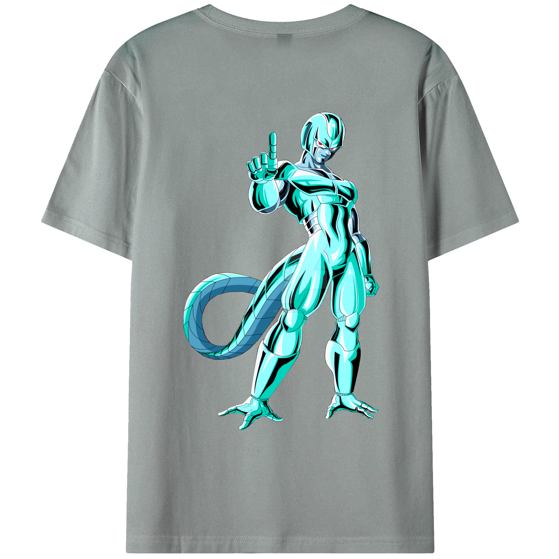 （画像用） ドラゴンボール クウラ DRAGON BALL Cooler Coora 綿100％ メンズ半袖Tシャツ（バックプリント） 通気性